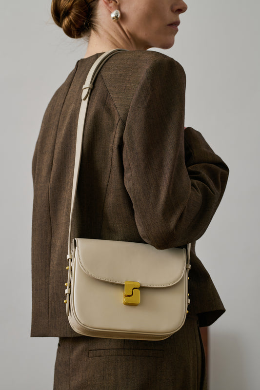 Sac Bellissima Mini - Grès - Cuir - Femme