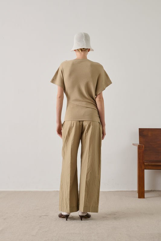 Pantalon Watson - Sable - Coton - Femme