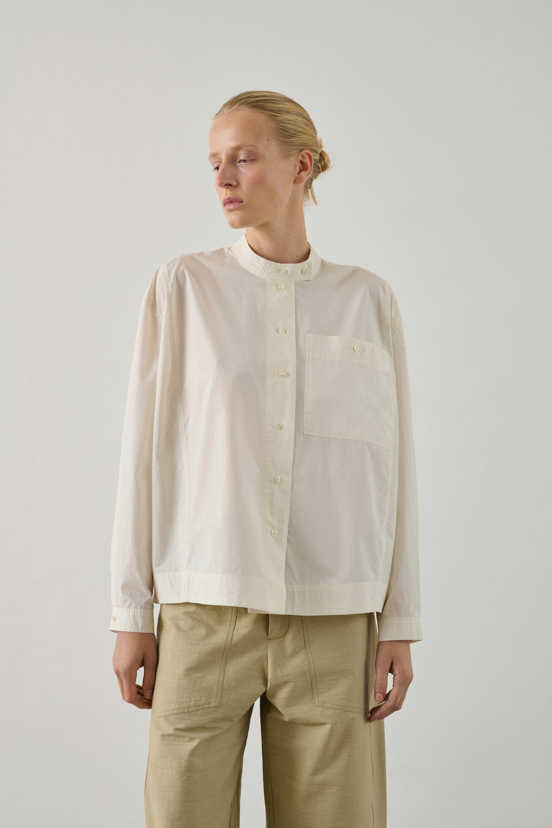 Chemise Chypre - Blanc Perle - Coton - Femme