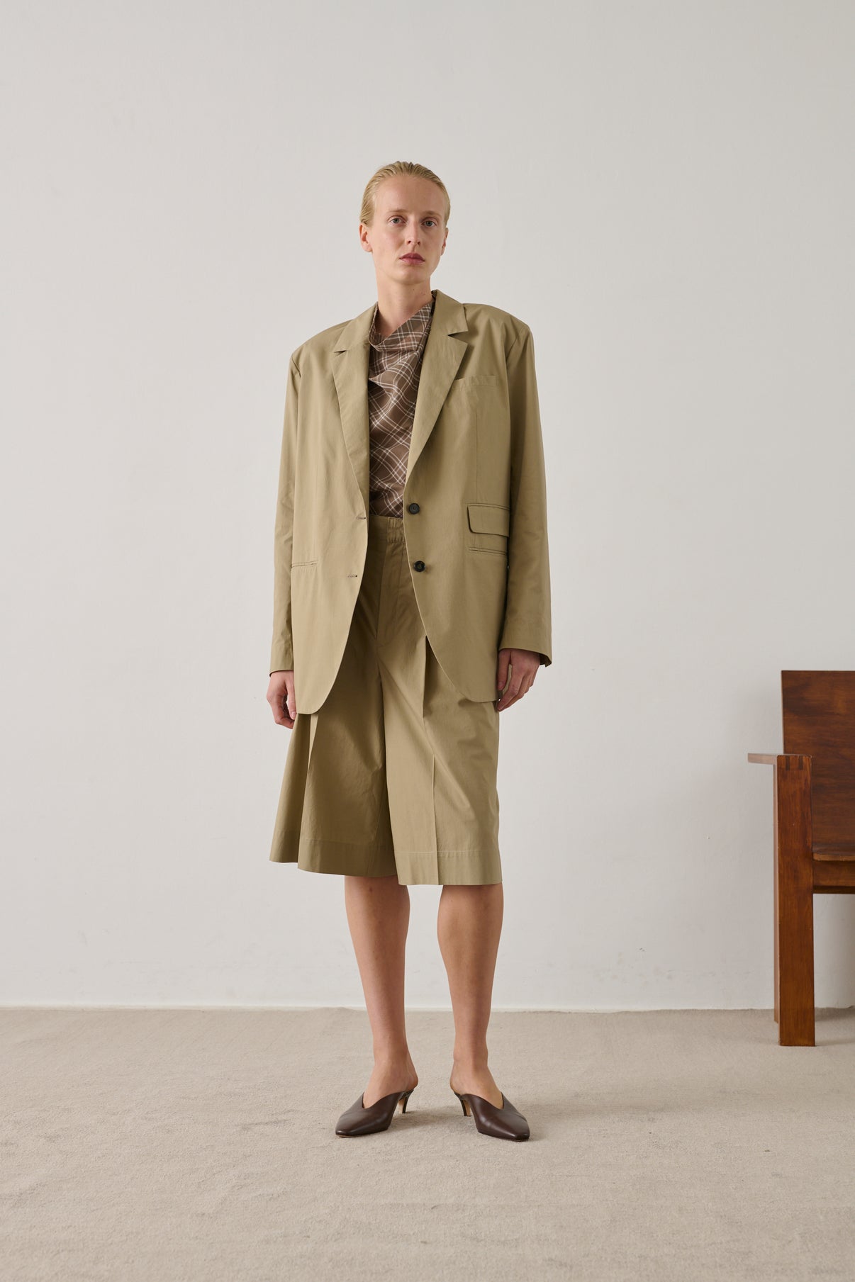 Bermuda Imogen - Sable - Coton - Femme vue 3