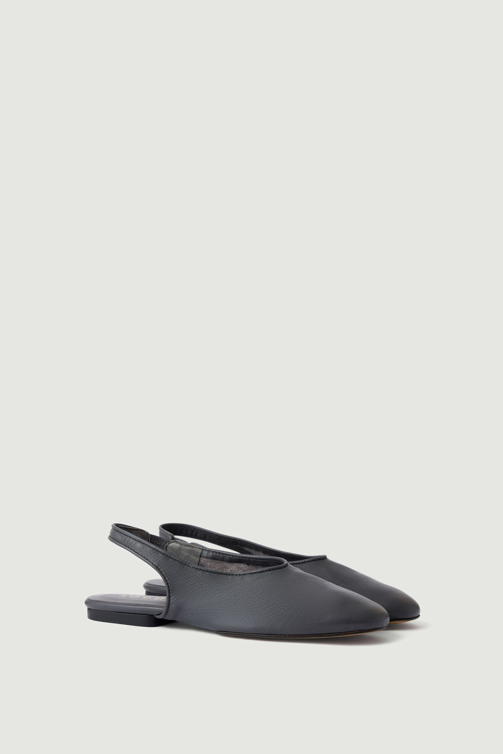 Slingbacks Emmett - Gris Anthracite - Cuir - Femme vue 5