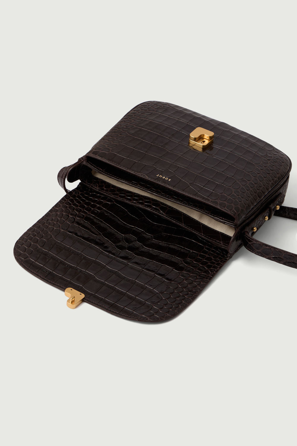 Sac Bellissima Maxi - Marron Foncé - Cuir - Femme vue 5